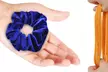 Brilliant Soft Velvet Elastic Hair Ties Scrunchies - 18 Pack - Second Medium