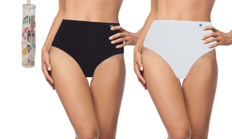 6 culotte a vita alta e 1 organizer per calzini, disponibili in varie taglie e colori