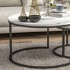 Image 1: HOMCOM Nest of Round Coffee Tables (Set of 2) 