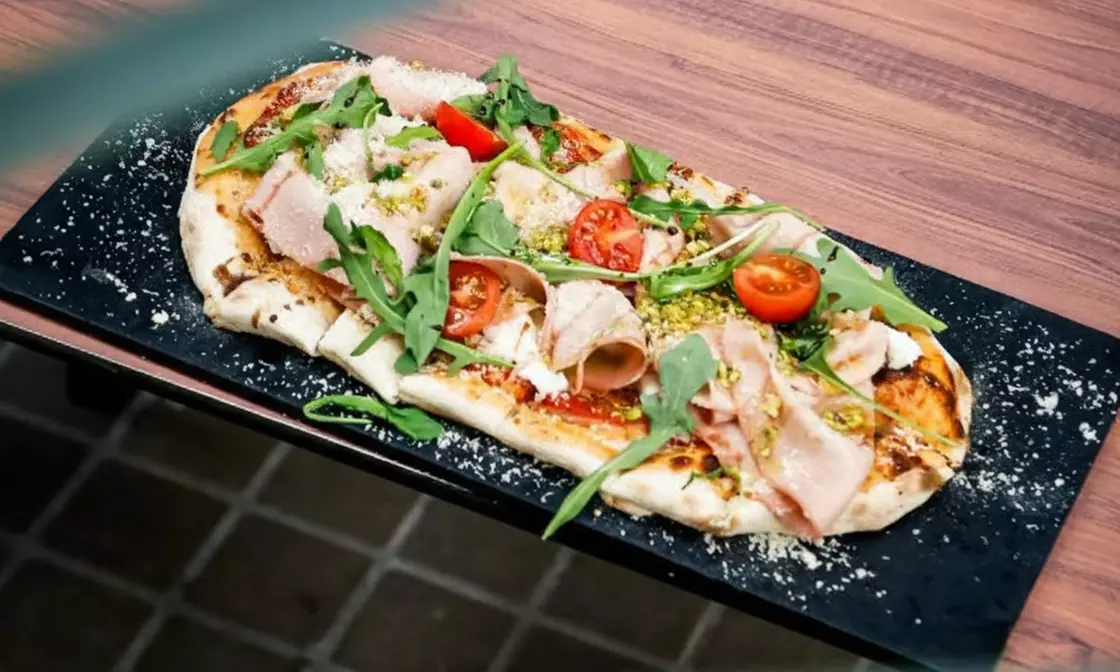 Menú italiano para 2 o 4 con pizzas a la pala y botella de lambrusco