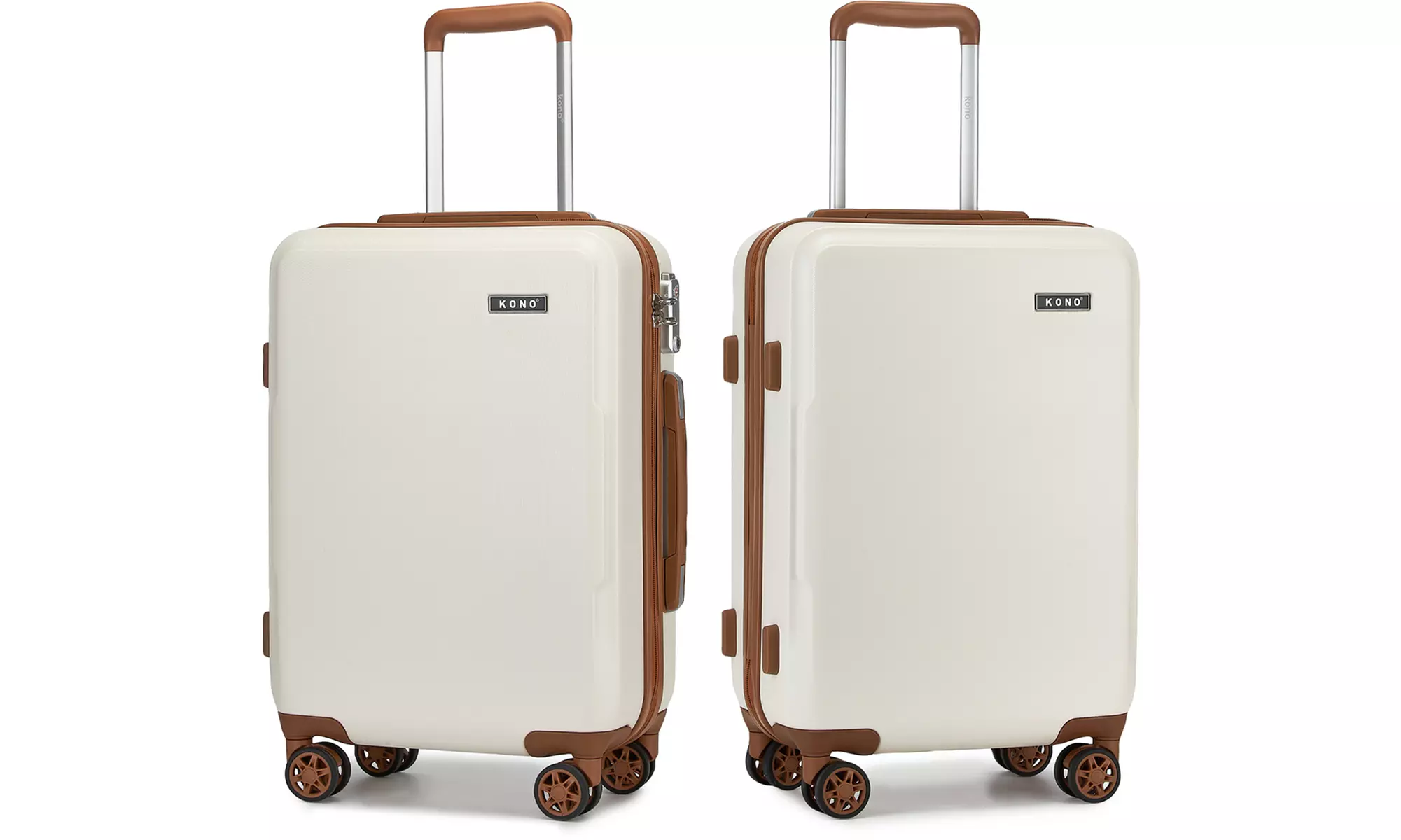 1 o 3 maletas de viaje rígidas con ruedas silenciosas