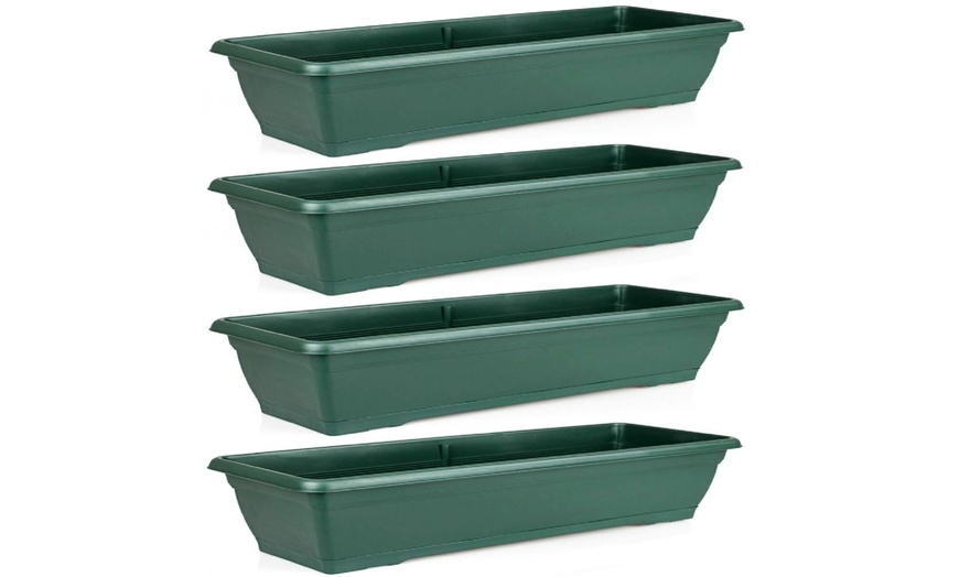 Image 5: Set of Four Rectangular 72cm Large Planters