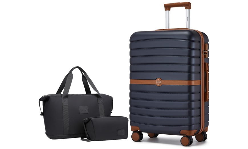 Image 3: 1x oder 3x Kono Reisekoffer inkl. Reisetasche und Kulturbeutel