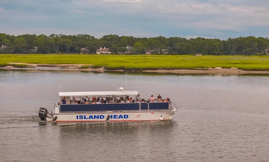 Image 2: All-Ages Guided Dolphin, or Round Trip Ferry Tour w/ Local Guides