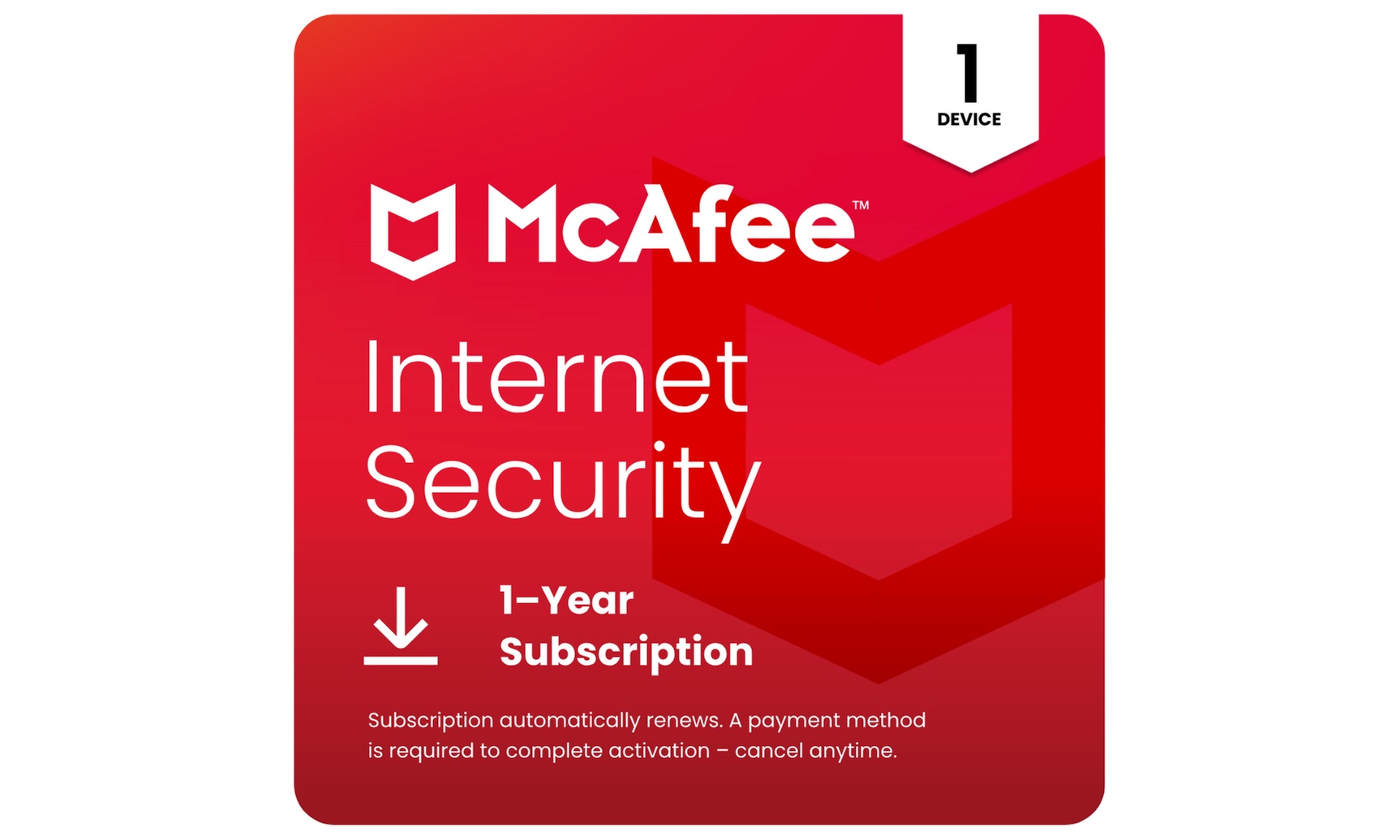 McAfee Internet Security 1 or 3 Devices | 1-or 2-years