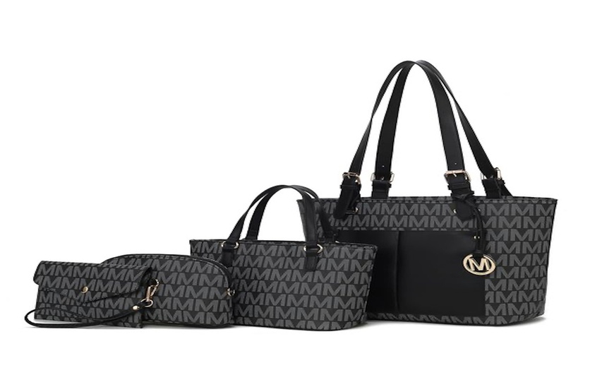 Image 10: Havenly Vegan Leather Tote Set - Stylish & Functional