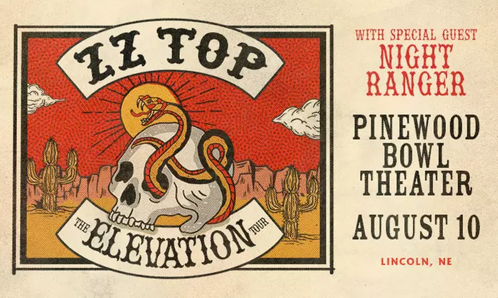 ZZ Top: The Elevation Tour w/ Night Ranger on August 10th at 6 PM - Primary Image