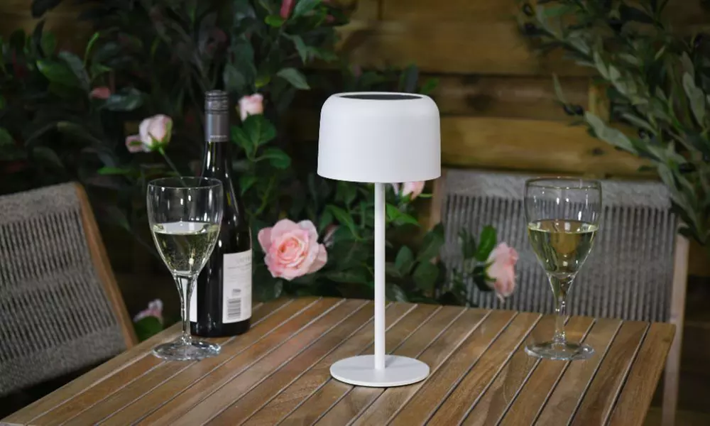 One or Two Solar Outdoor Table Lamps