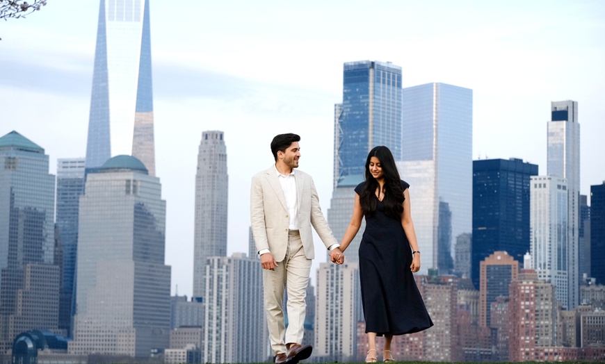 Image 1: Enjoy 60-, or 90-Min Engagement Photography Session & Photo Package