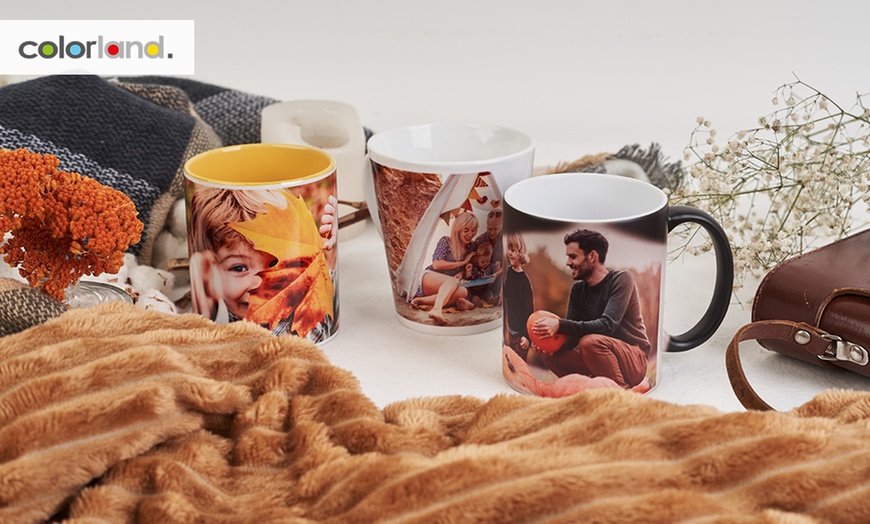 Image 1: Personalised Photo Mugs - Latte, Classic or Magic from Colorland