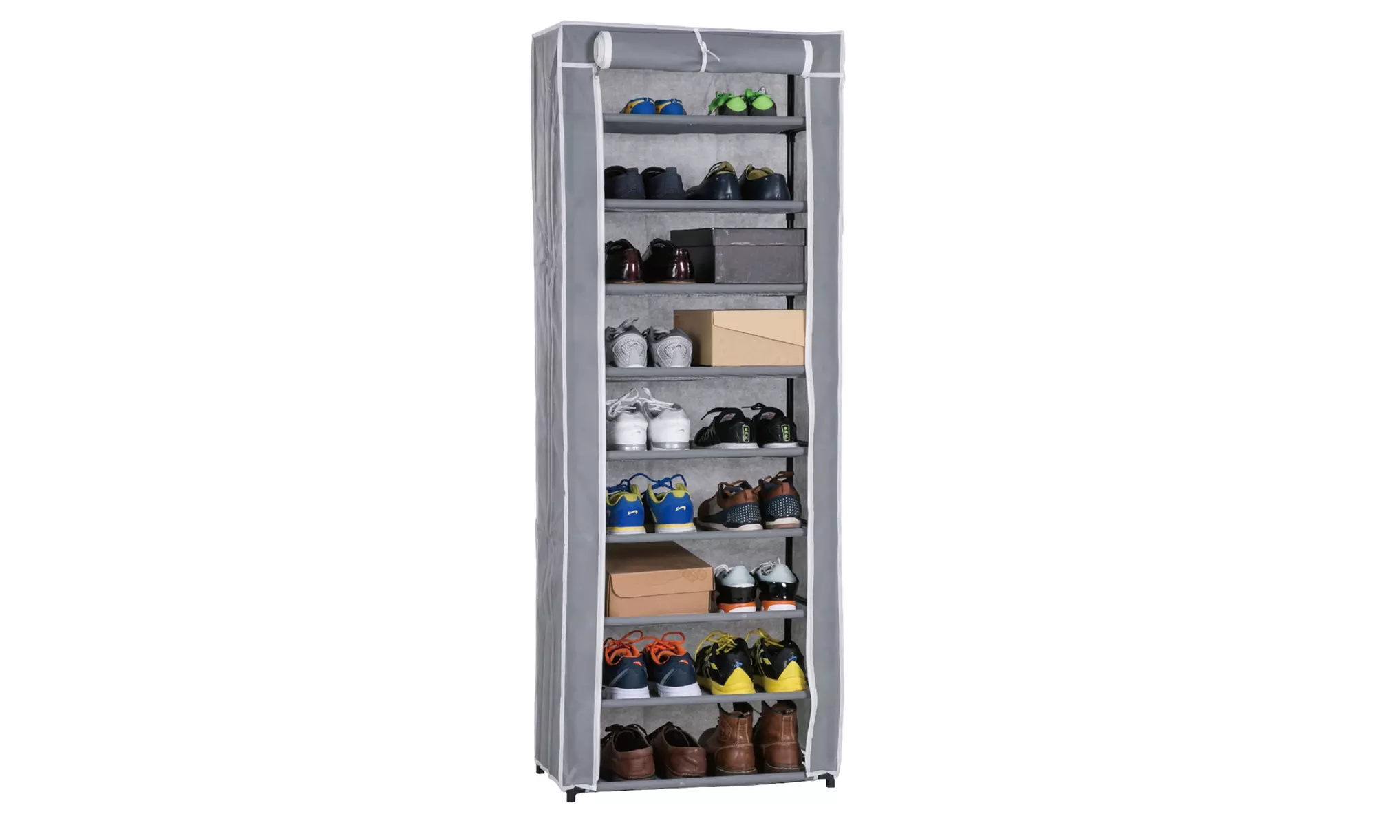 9-Tier Roll-Up Shoe Closet - Primary Image