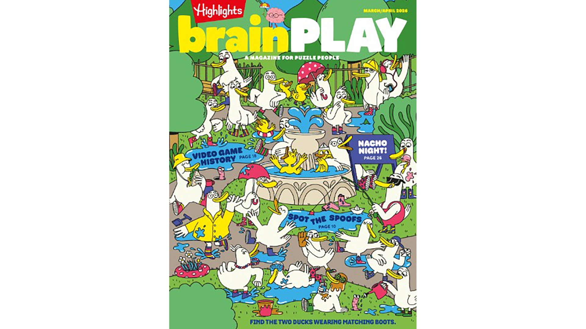 One Year Subscription to BrainPLAY Magazine with Puzzling Fun!