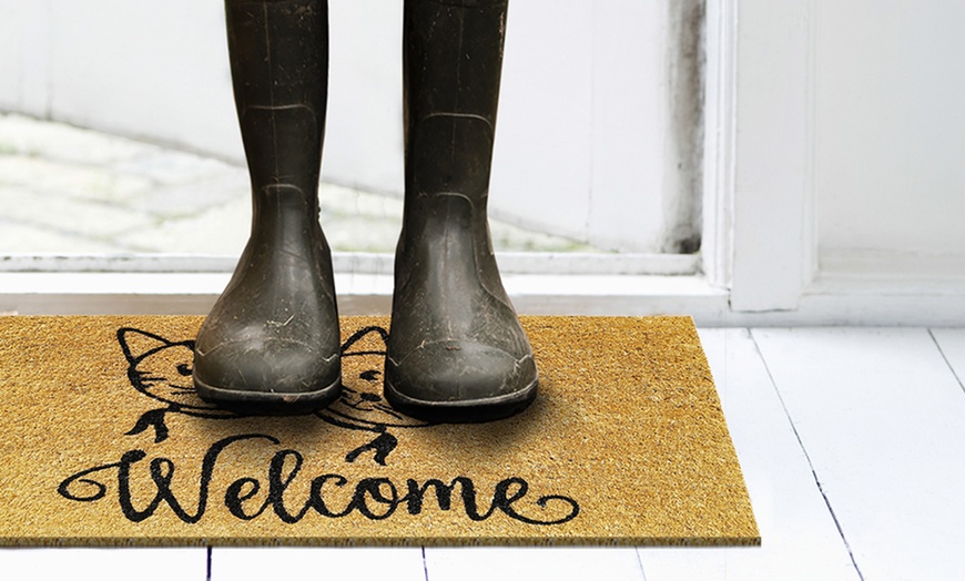 Image 104: Antislip kokosnoot deurmat