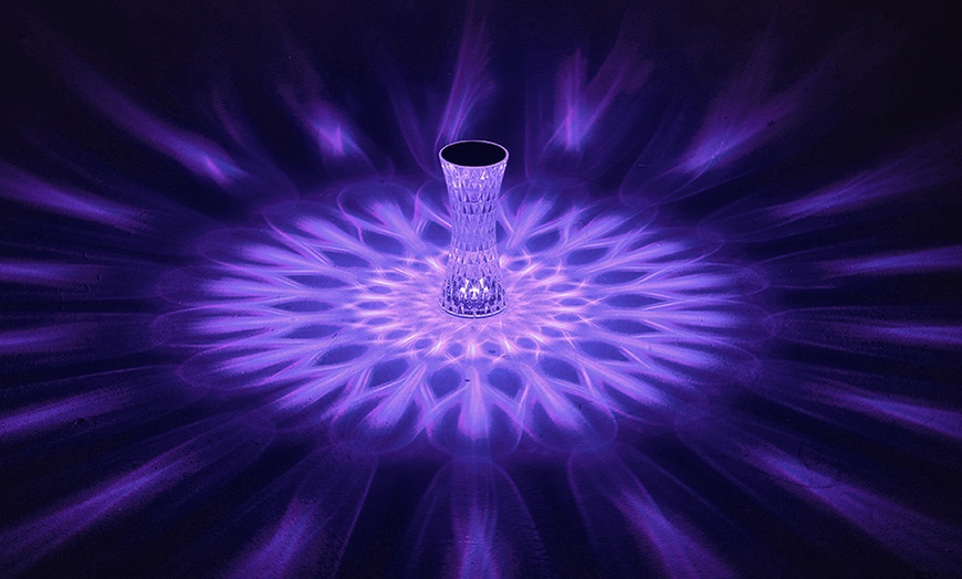 Image 18: Living And Home Transparent Faceted Night Lamp