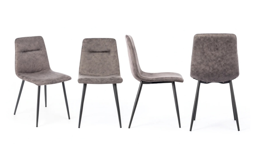 Image 8: Set di 4 sedie Tia in similpelle