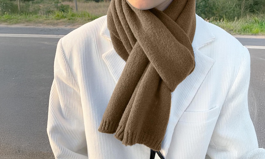 Image 6: Unisex-Strickschal aus Wolle