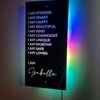 Image 11: Custom LED Name Mirror from Justyling