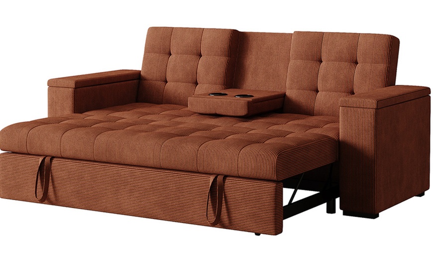 Image 30: Canapé convertible "Tilia" 3 places en tissu Kocoon