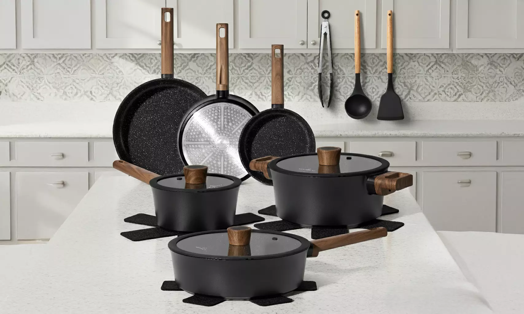 15-teiliges Kochgeschirrset mit Antihaftbeschichtung