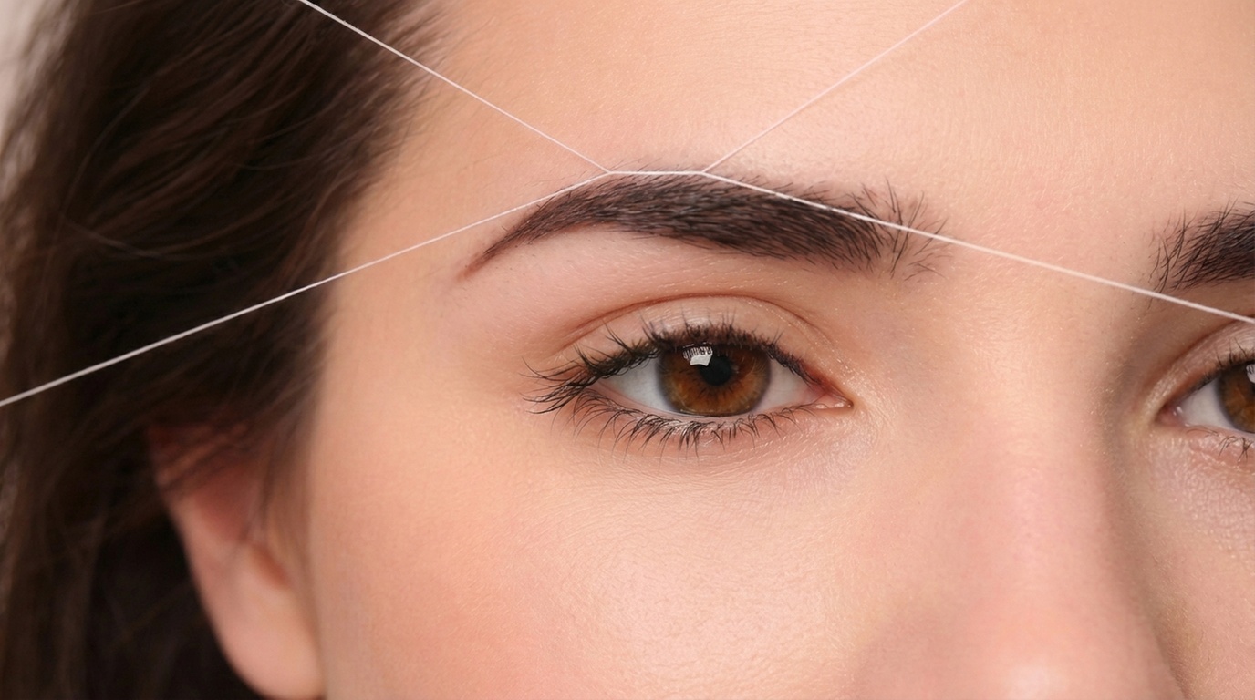 Get Eyebrows Threading, or Eyebrows & Upper lips Threading