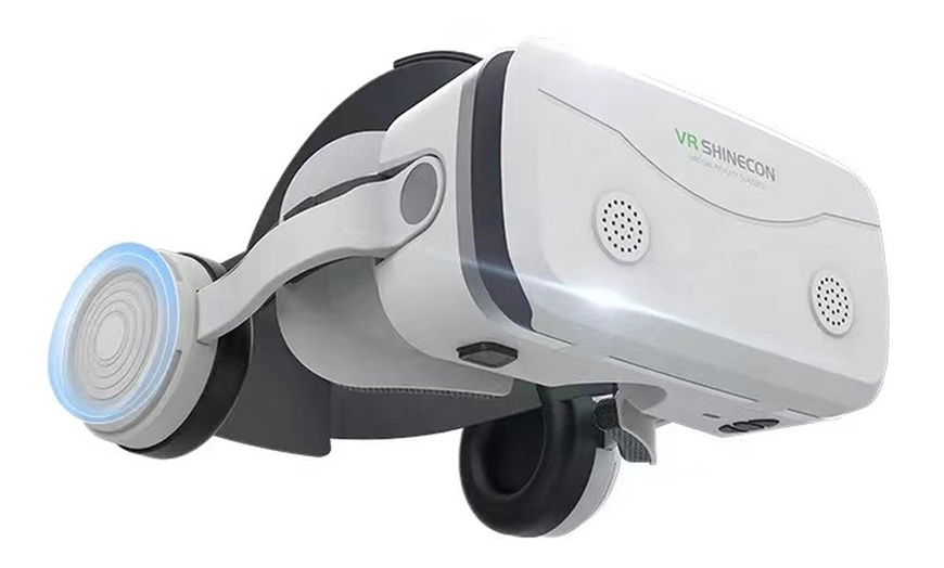 Image 5: 3D VR Box Glasses Virtual Reality Headset Bluetooth Headphone