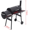 Image 8: Outdoor Dual-Unit Trolley Barrel BBQ Grill