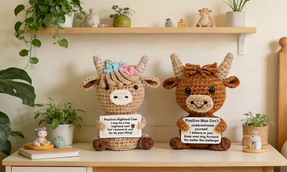 Crochet Plush Doll Soft Stuffed Toy - Primary Image