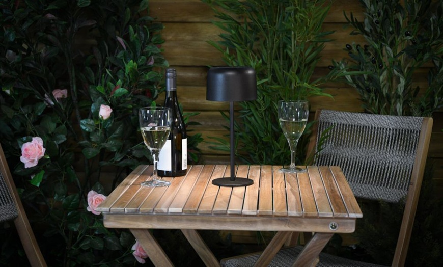 Image 1: One or Two Solar Outdoor Table Lamps