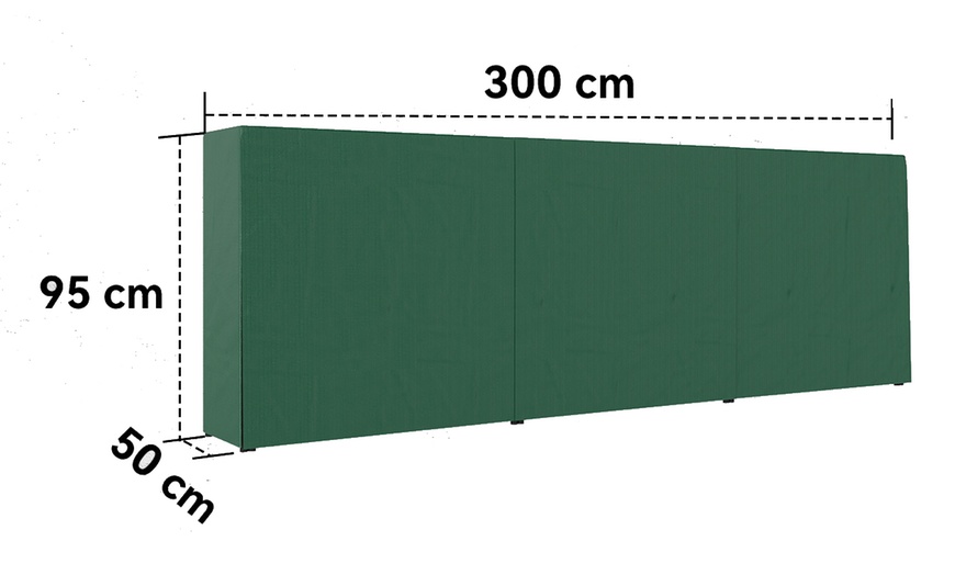 Image 10: Outsunny Metal Firewood Rack Log Holder