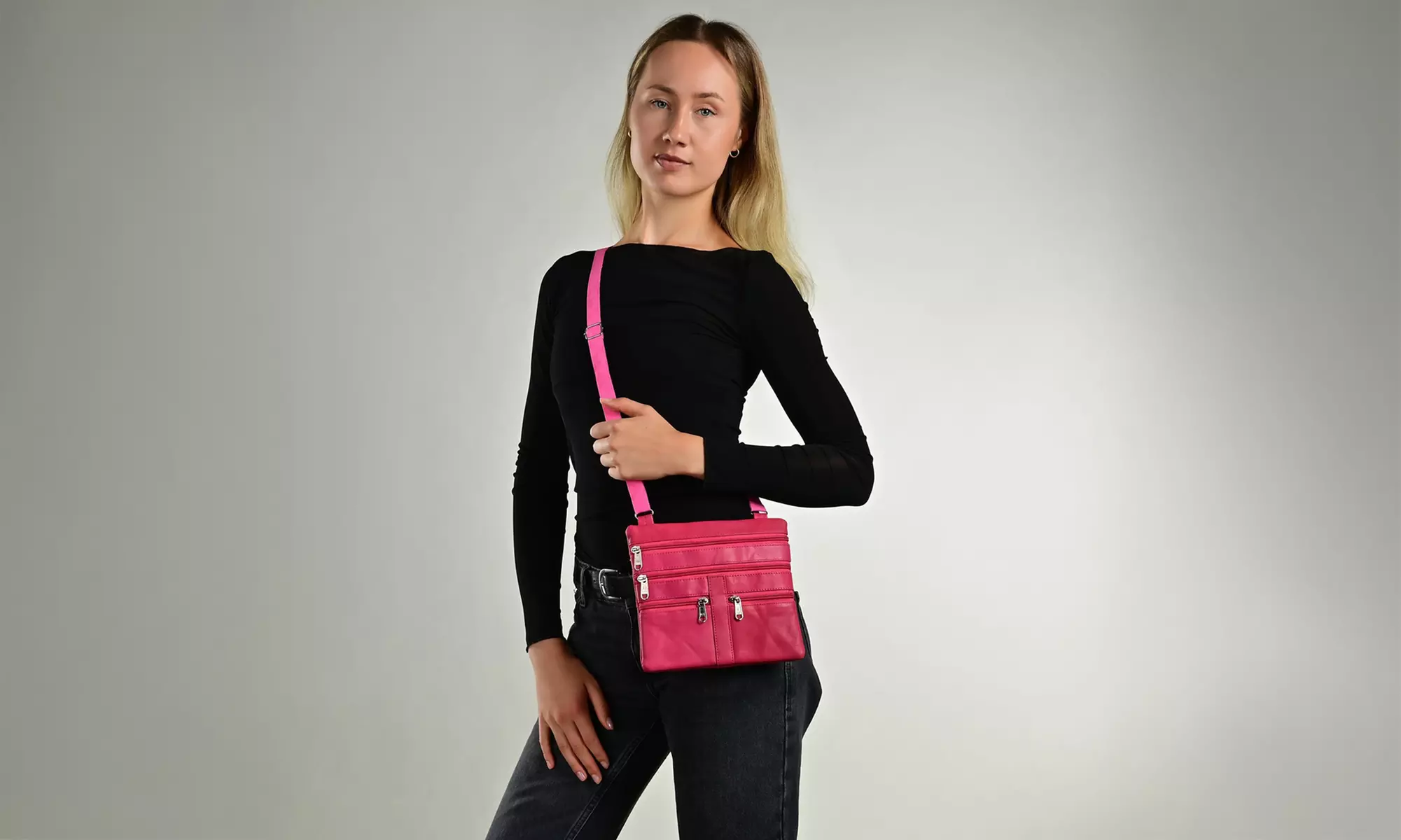 Steinmeister Damenhandtasche aus Echtleder