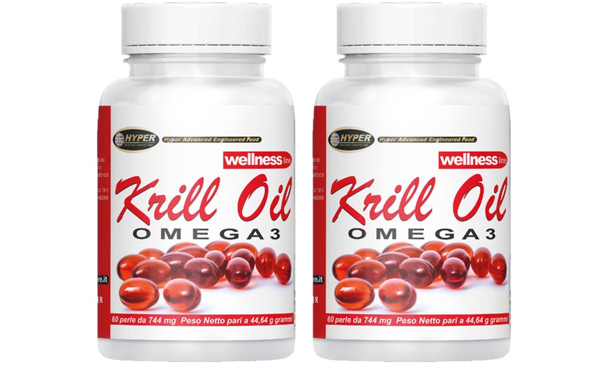 Image 2: 60, 120 o 180 perle di olio di Krill Omega-3