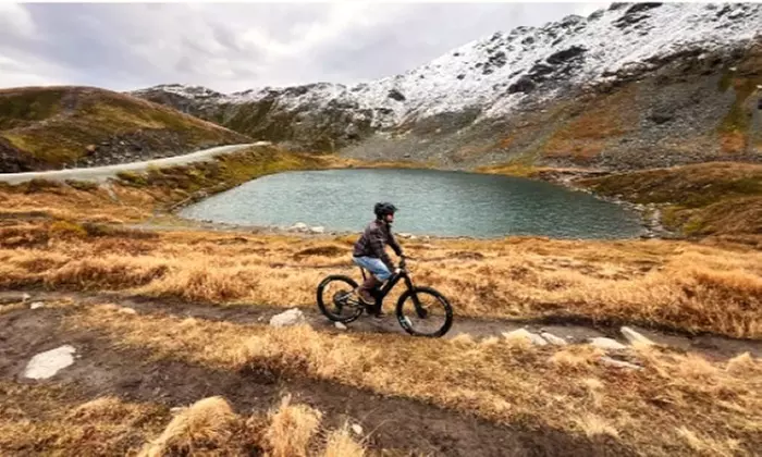 Guided E-Bike Adventure at Eklutna Lake, Alaska