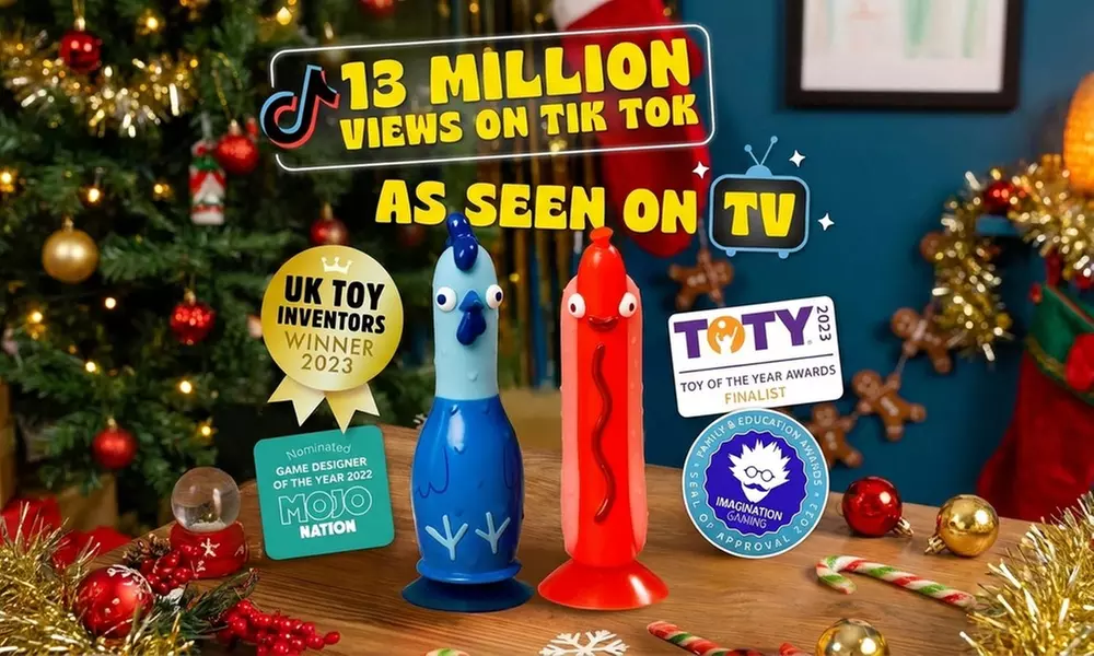 Race to Flip 'Em and Stick 'Em Family Party Game for All Ages