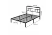 Levede Metal Platform Bed Frame – Heavy Duty Steel with Underbed Storage - Second Medium