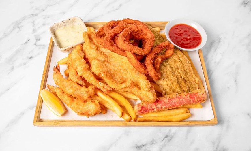 Image 5: Fresh Seafood: Grilled Fish & Chips, Snack Pack or Huon Salmon Sashimi