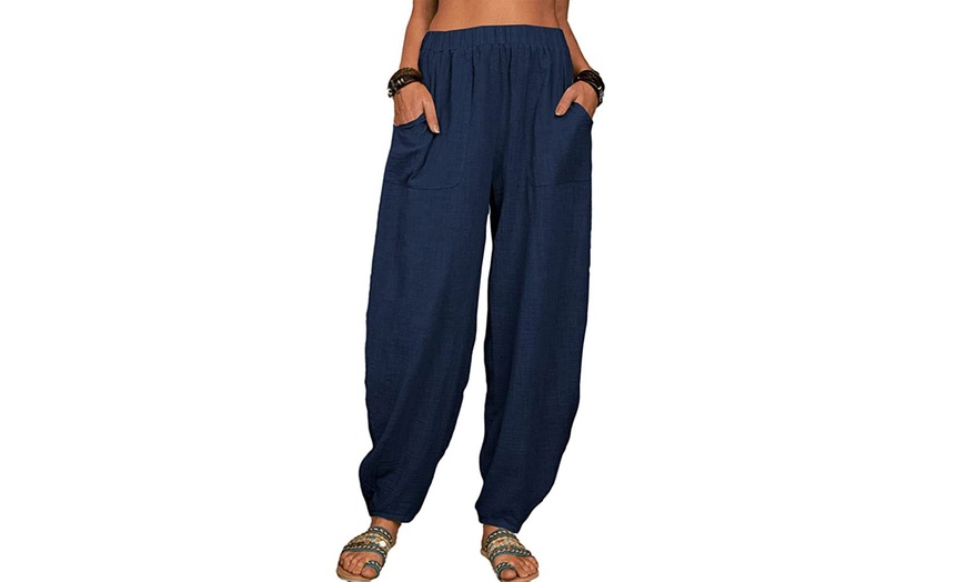 Image 4: Women's Loose Casual Home Harem Pants