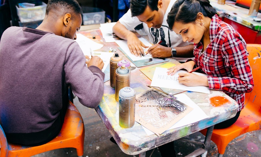 Image 6: 2-Hour Graffiti Workshop for 1, 2 or 4 - Unleash Your Inner Banksy!