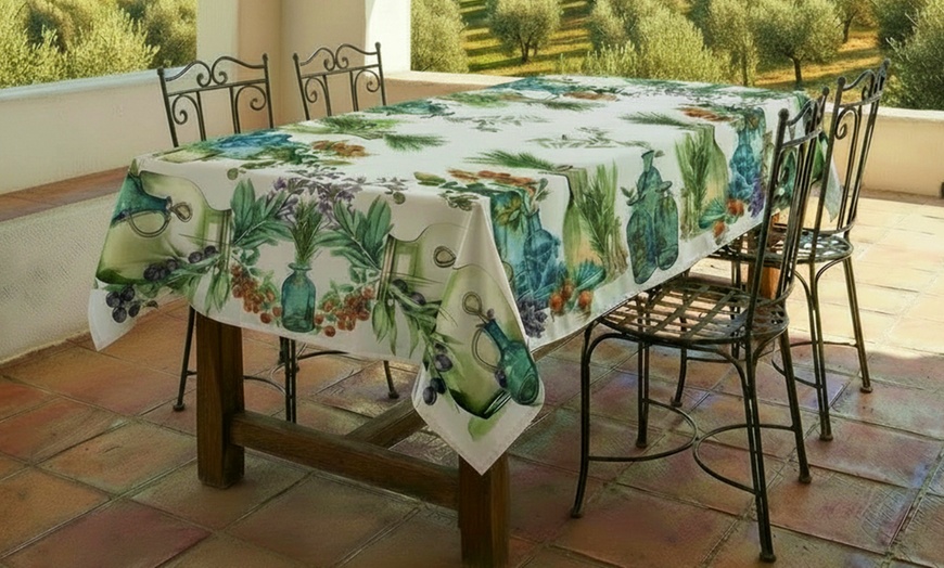 Image 7: Tovaglia digitale in tessuto Panama