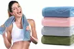  Set of Two SixtyShadesofGrey Wavy Striped Jacquard Cotton Hand Towels - Second Medium