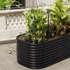 Image 3: Open-Bottom Galvanised Steel Raised Garden Bed