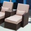 Image 2: Outsunny Rattan Double Lounge Set