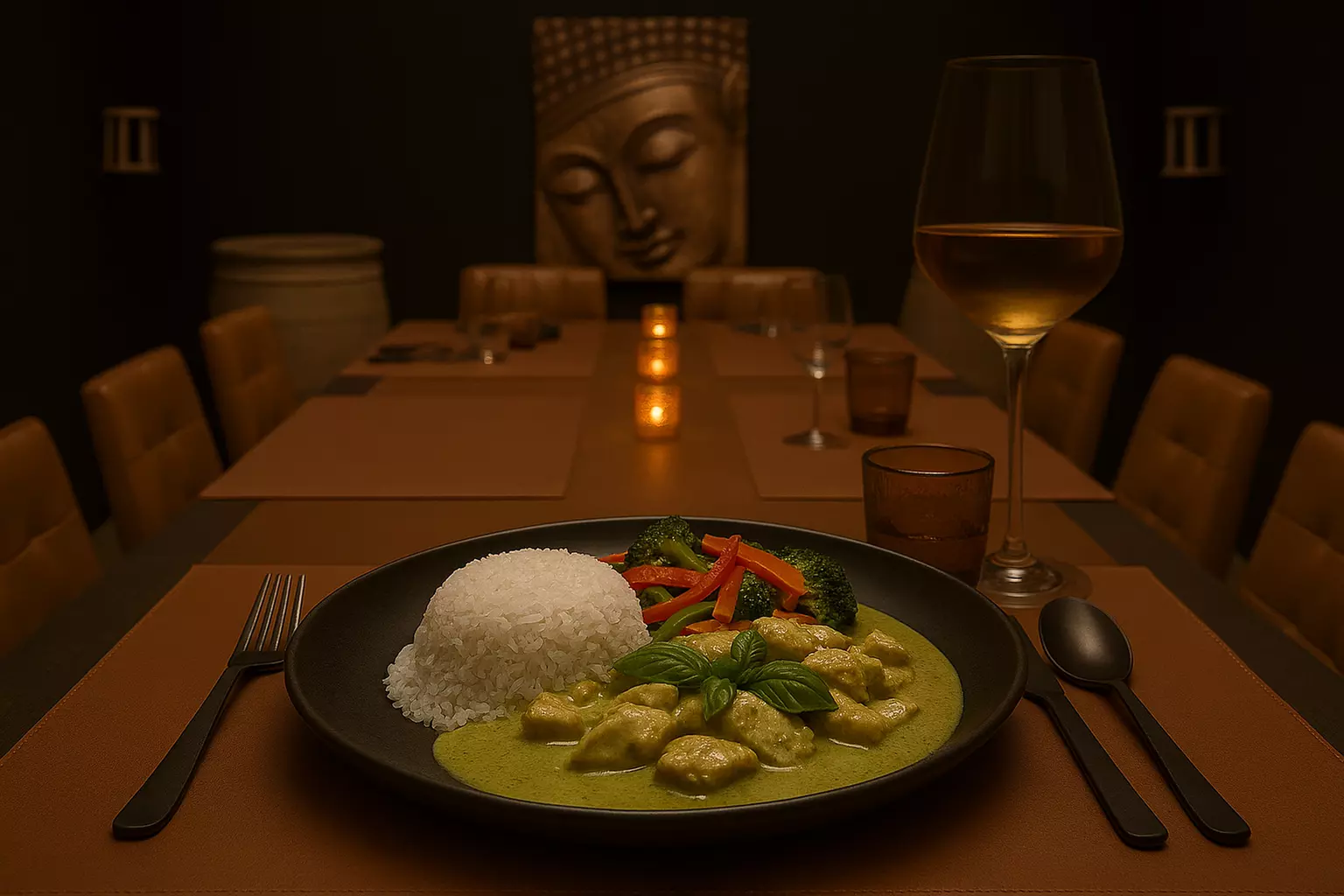 Menu thaïlandais en 4 services au restaurant Dar El Siam
