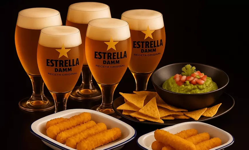 Image 2: Combo de afterwork en SteakBurger con 5 o 10 cervezas y picoteo