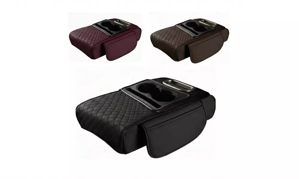 Verhoogde console met bekerhouder voor in de auto