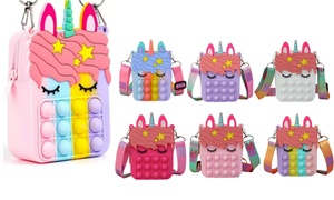 Unicorn Push Pop Fidget Bubble Shoulder Bag