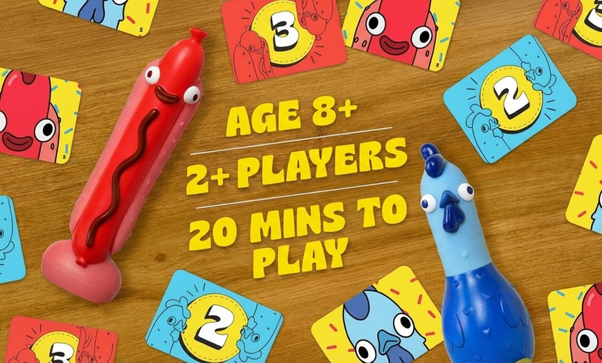 Image 8: Race to Flip 'Em and Stick 'Em Family Party Game for All Ages