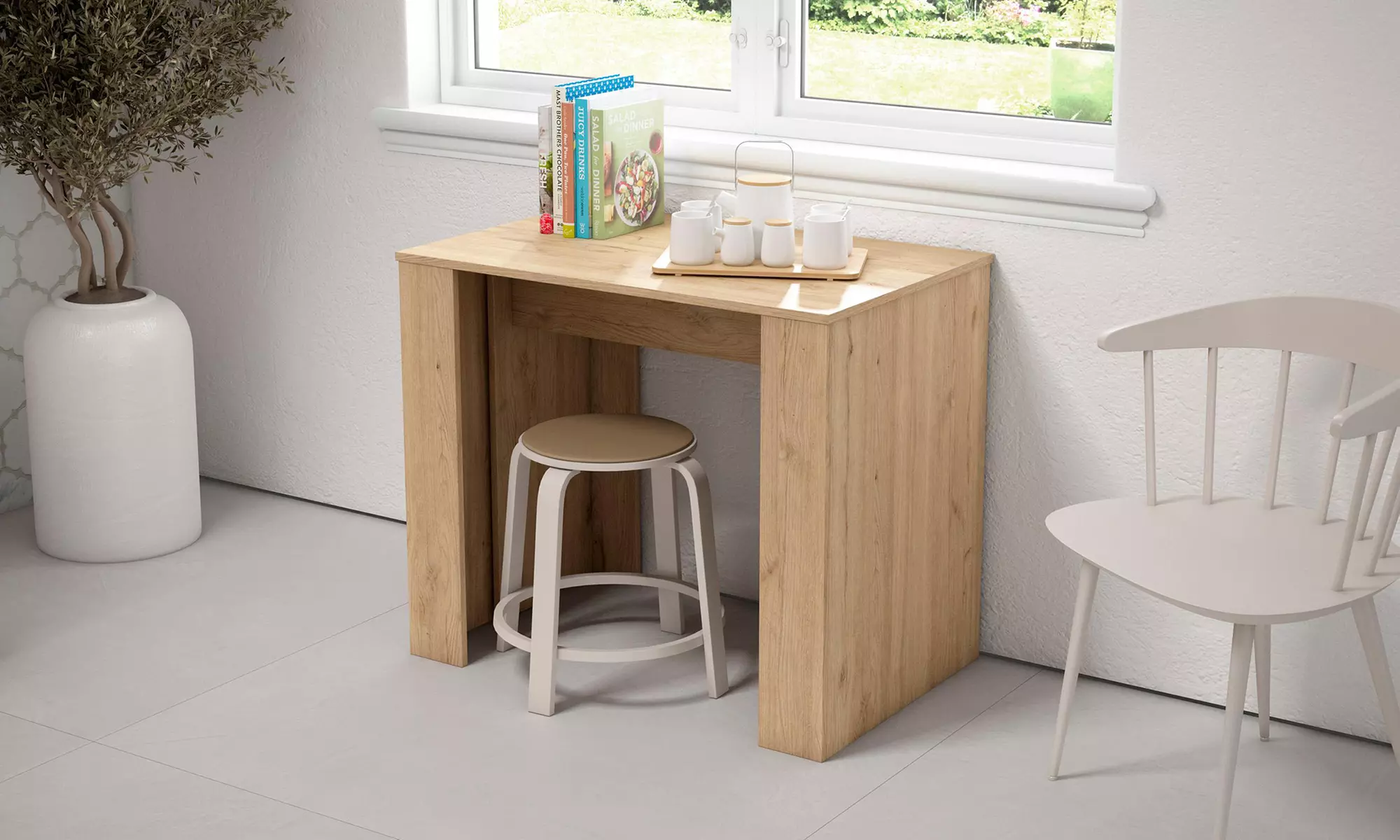 Extendable Console Table for 10 or 12 Diners