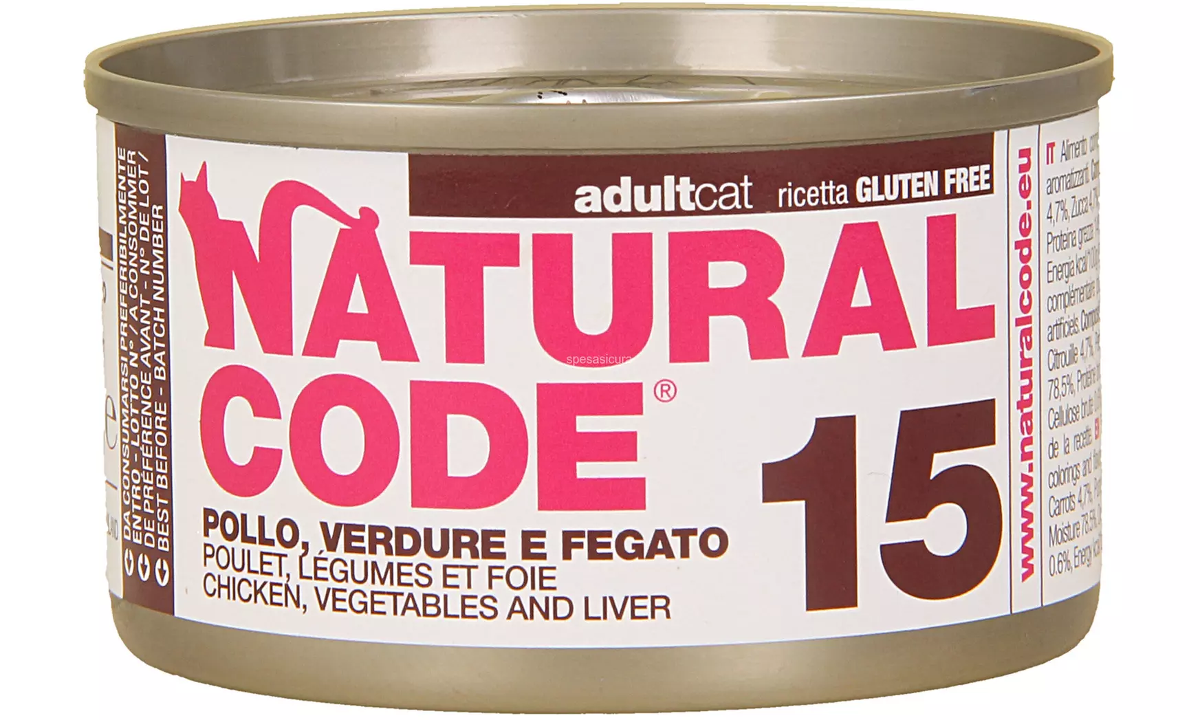 Set da 24 lattine di cibo per gatti Natural Code