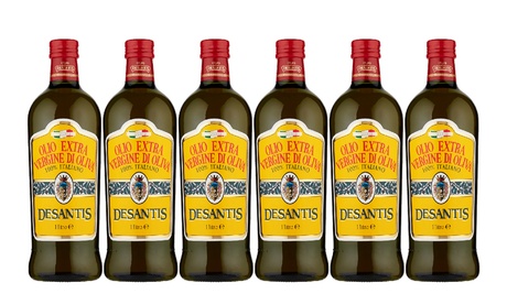 Set di 6 bottiglie di Olio Extra Vergine di Oliva Desantis