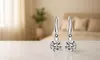 Sterling Silver Crystal Drop Earrings With Crystals From Swarovski Stamped 925